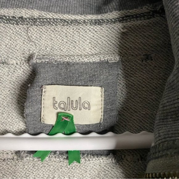 Talula Women's Gray Paisley Print Full Zip Jacket - Picture 5 of 6